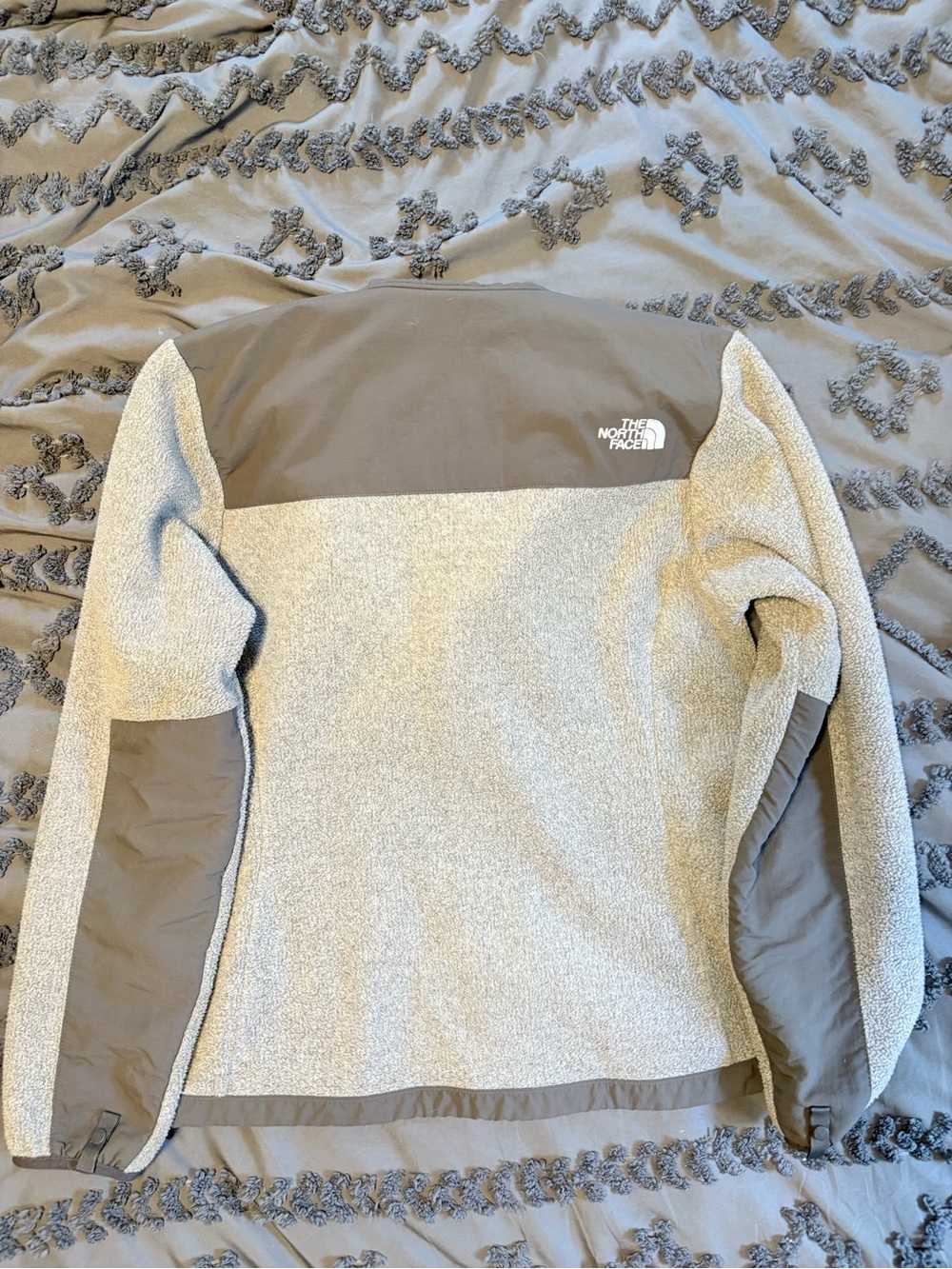 The North Face Hooded Sherpa Fleece Jacket - Light Gray - Picture 4 of 4